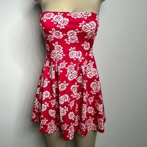 Style Rack small red floral mini dress